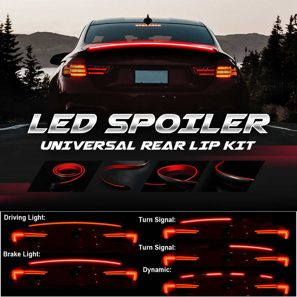 LED Spoiler - Universal Rear Lip Kit